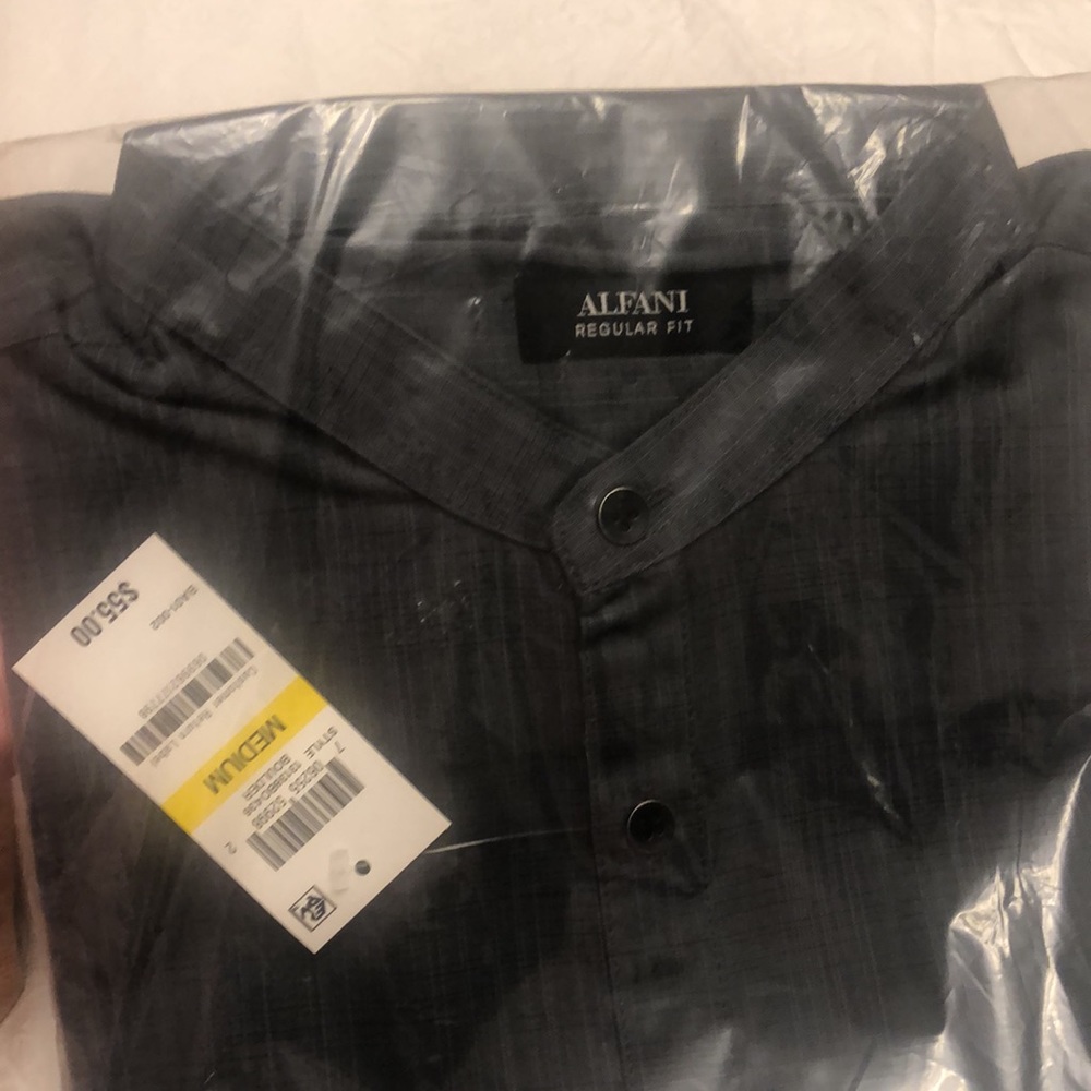 NWT ALFANI LONG SLEEVE DRESS SHIRT